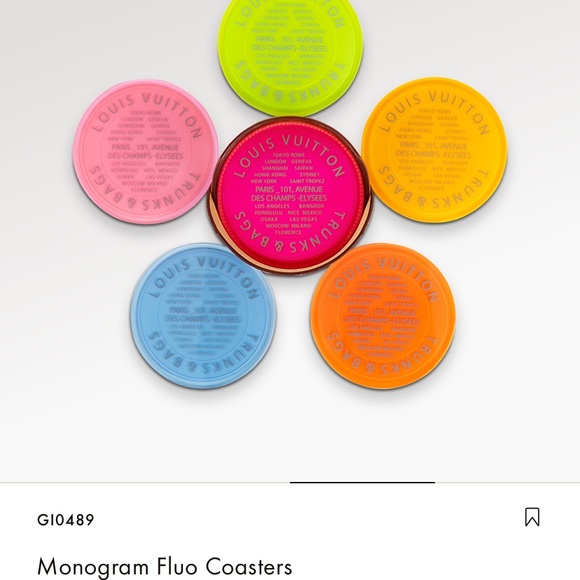 Louis Vuitton monogram coasters. Set of 2 - Picture 3 of 15